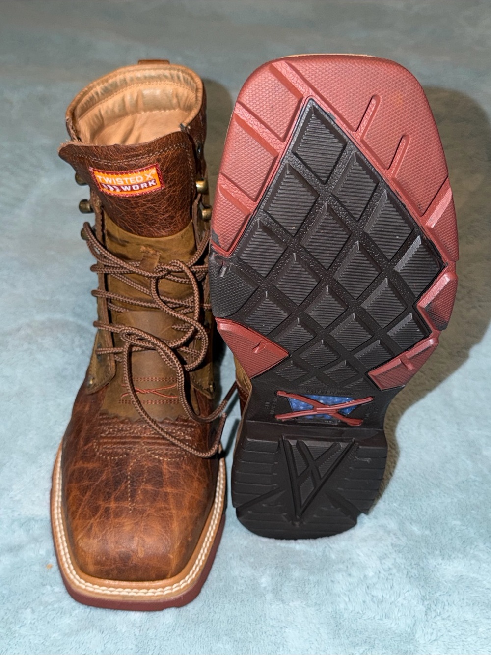 Twisted X Men’s Brown Lace-Up Work Boots